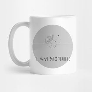 Affirmation Collection - I Am Secure (Gray) Mug